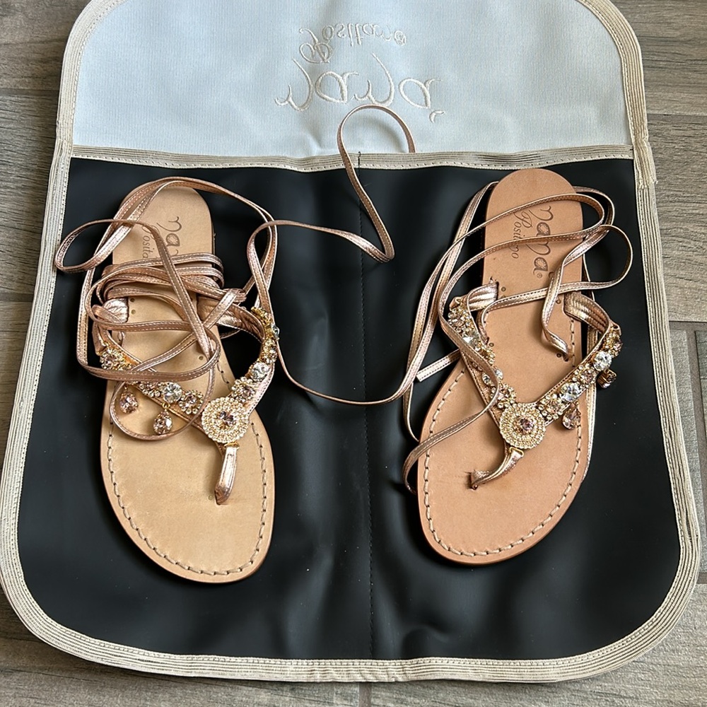 Nana positano rhinestone sandals